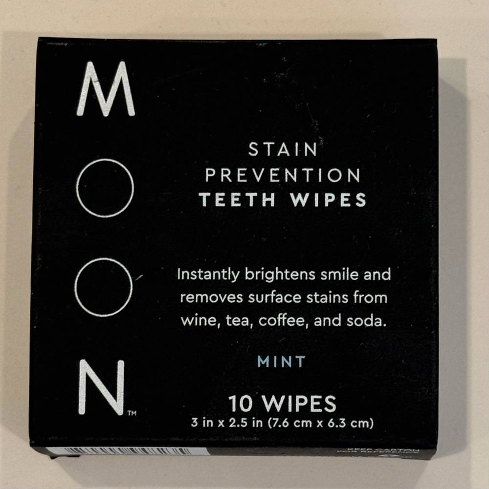 Moon Stain Prevention Teeth Wipes | Whitening + Cleansing Oral Care Wipes
